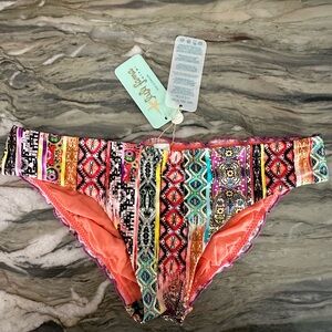 Luli Fama Multicolor Patterned Bikini Bottoms